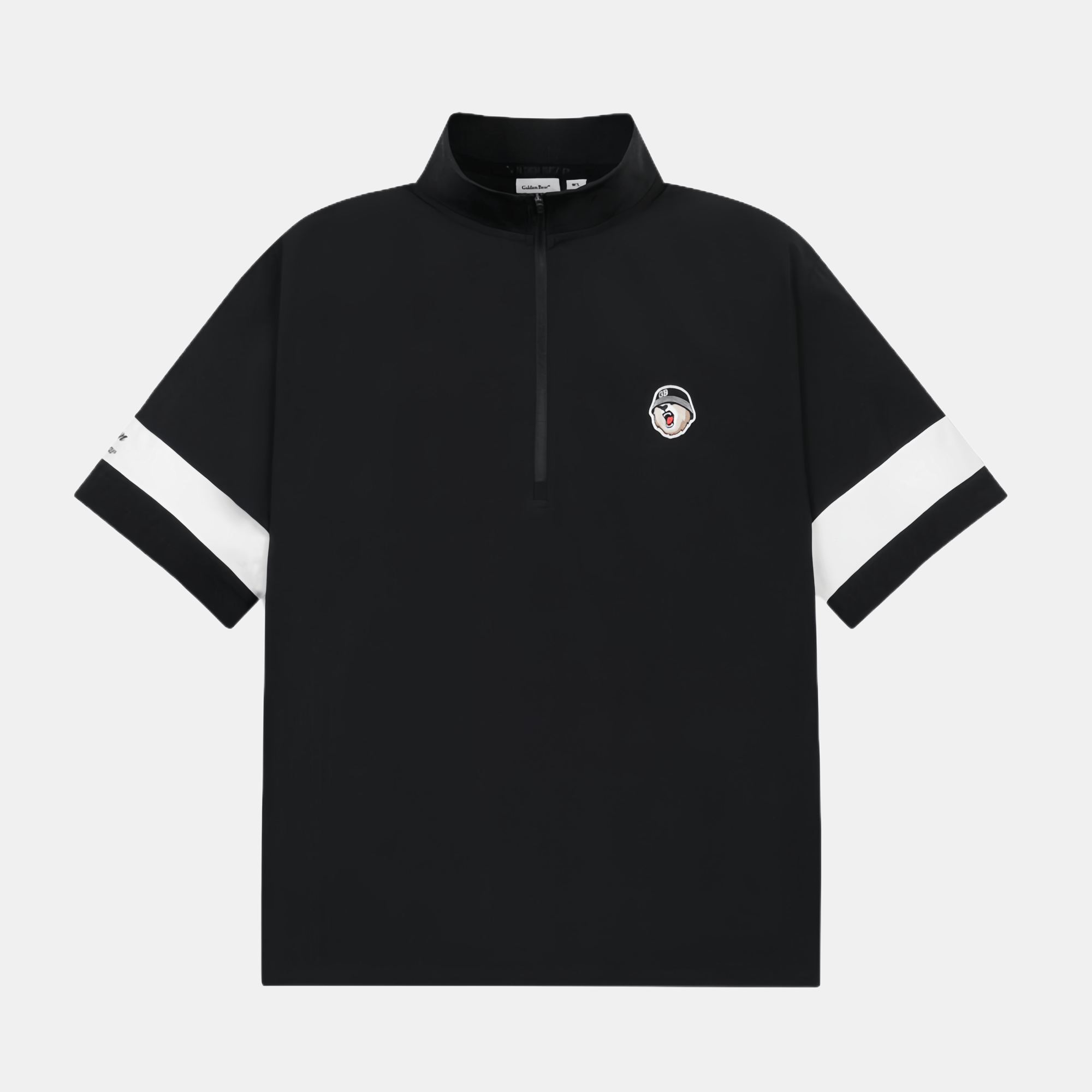 Golden Bear Women's Half - Zip T-Shirt - Black - Erthe Golf