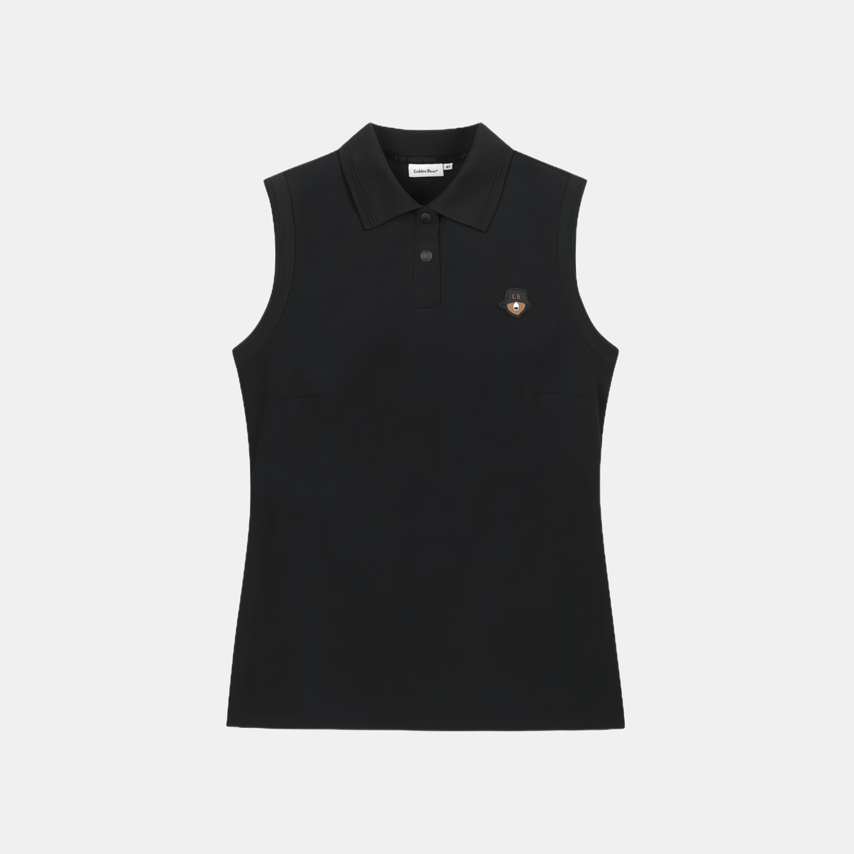 Golden Bear Women's Sleeveless Polo - Black - Erthe Golf
