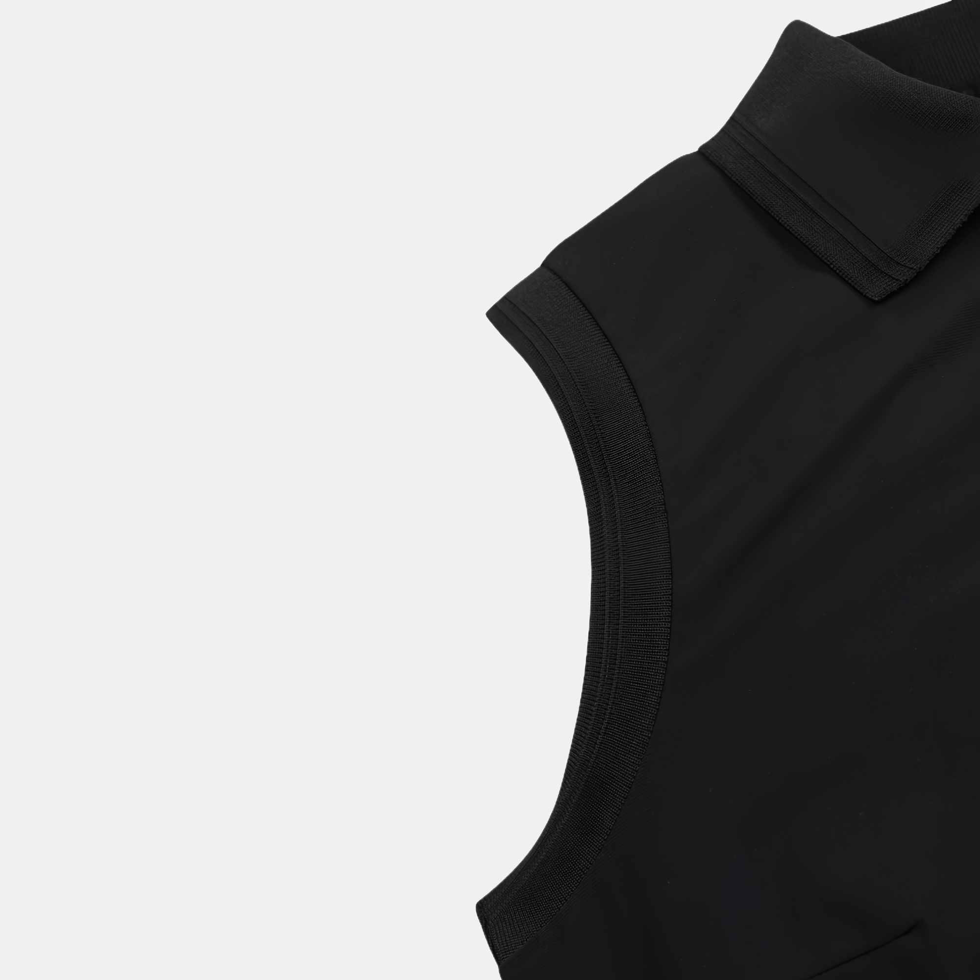 Golden Bear Women&#39;s Sleeveless Polo - Black - Erthe Golf