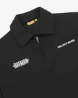 [Golden Bear x Batman] Unisex Polo Zip - Up - Black - Erthe Golf