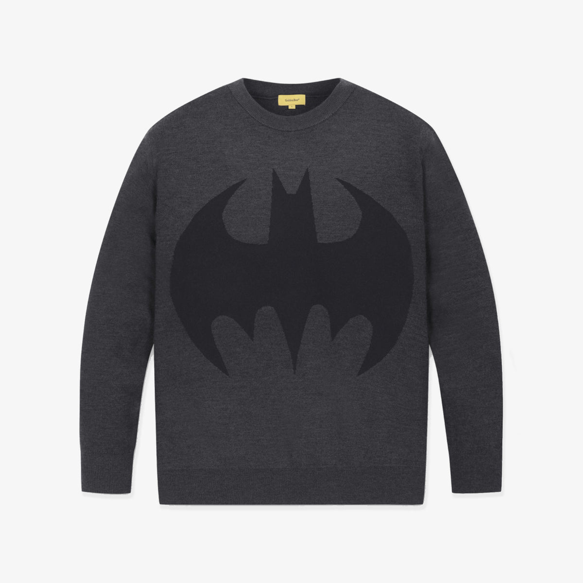 [Golden Bear x Batman] Men's Graphic Jacquard Knit - Black - Erthe Golf