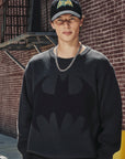 [Golden Bear x Batman] Men's Graphic Jacquard Knit - Black - Erthe Golf