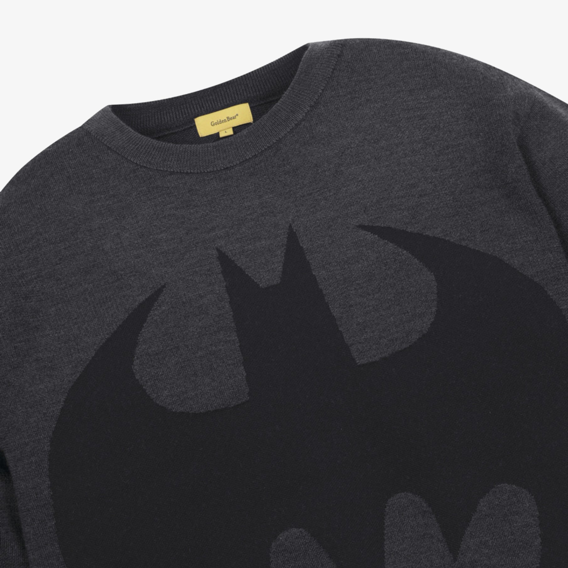 [Golden Bear x Batman] Men's Graphic Jacquard Knit - Black - Erthe Golf
