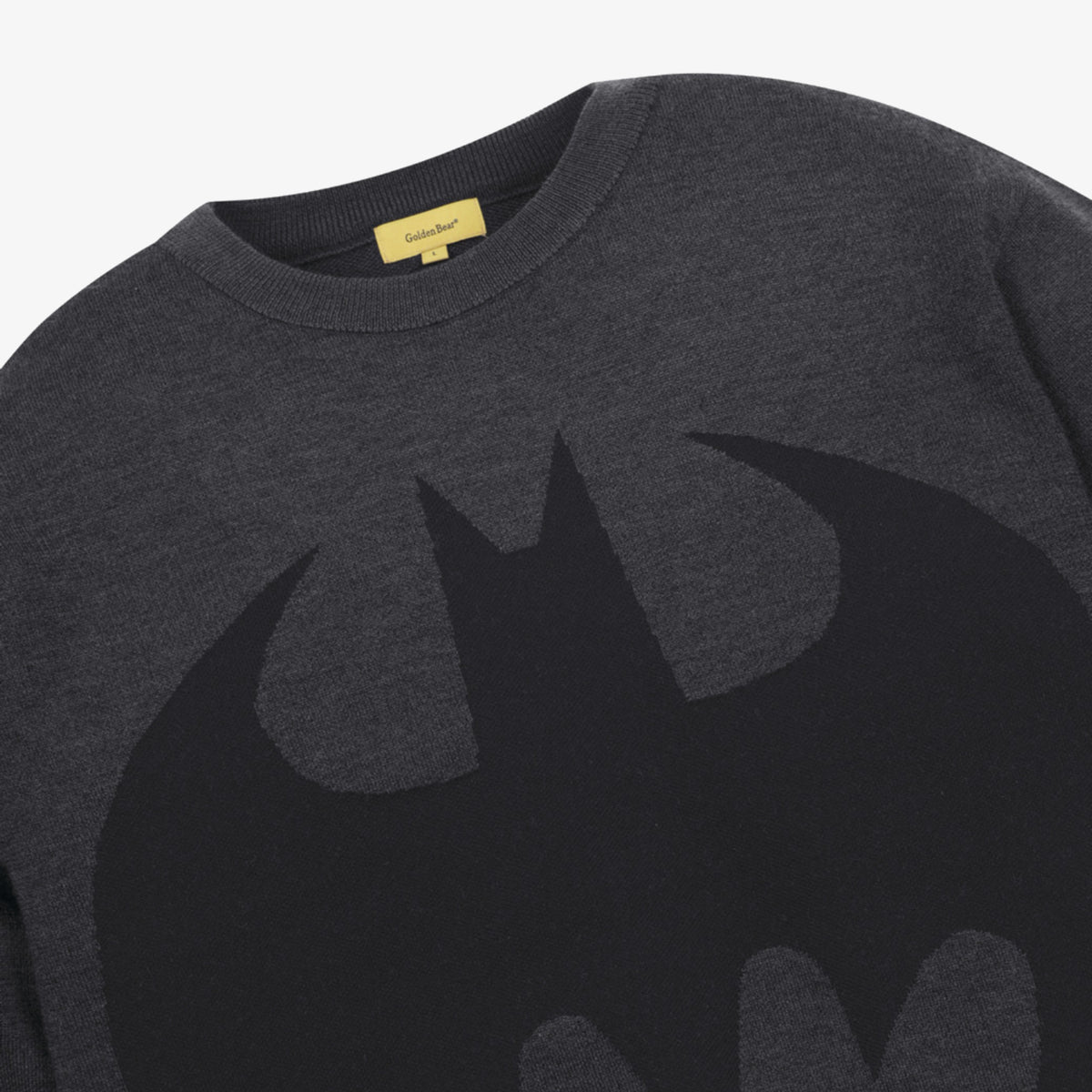 [Golden Bear x Batman] Men's Graphic Jacquard Knit - Black - Erthe Golf