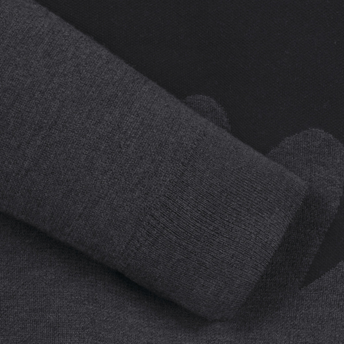[Golden Bear x Batman] Men's Graphic Jacquard Knit - Black - Erthe Golf