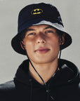 [Golden Bear x Batman] Unisex Batman Graphic Bucket Hat - Black - Erthe Golf
