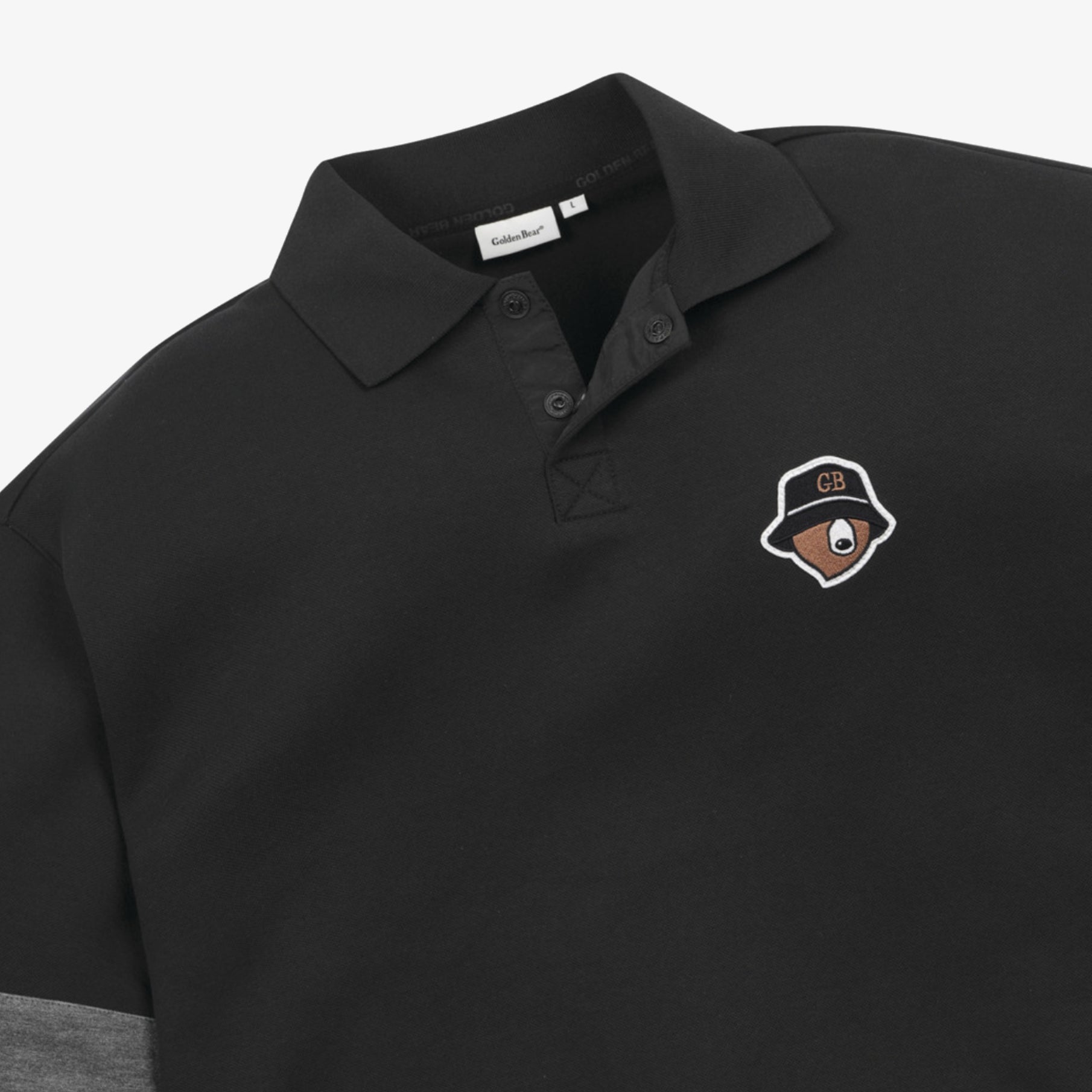 Men's Collar Sweatshirt - Black - Erthe Golf
