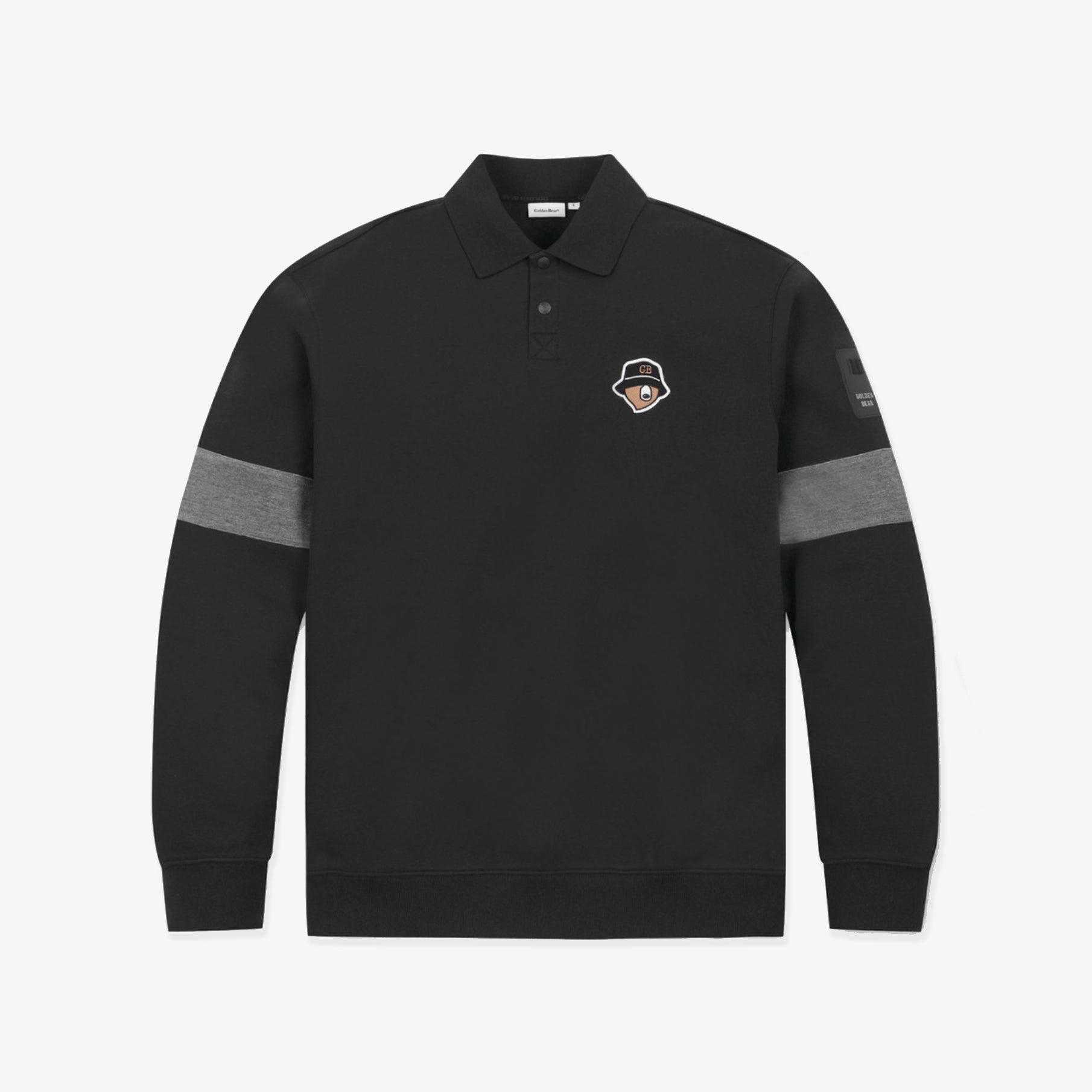 Men's Collar Sweatshirt - Black - Erthe Golf