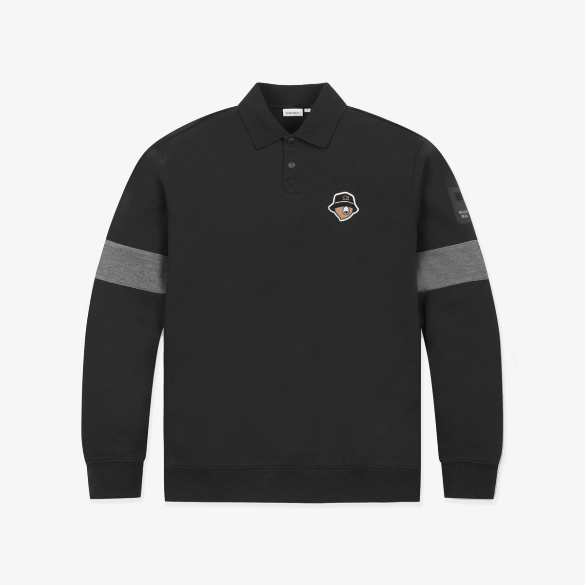Men's Collar Sweatshirt - Black - Erthe Golf