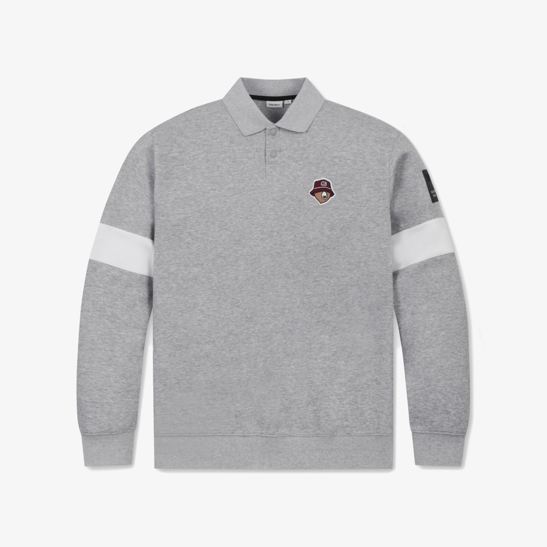 Men's Collar Sweatshirt - Gray - Erthe Golf