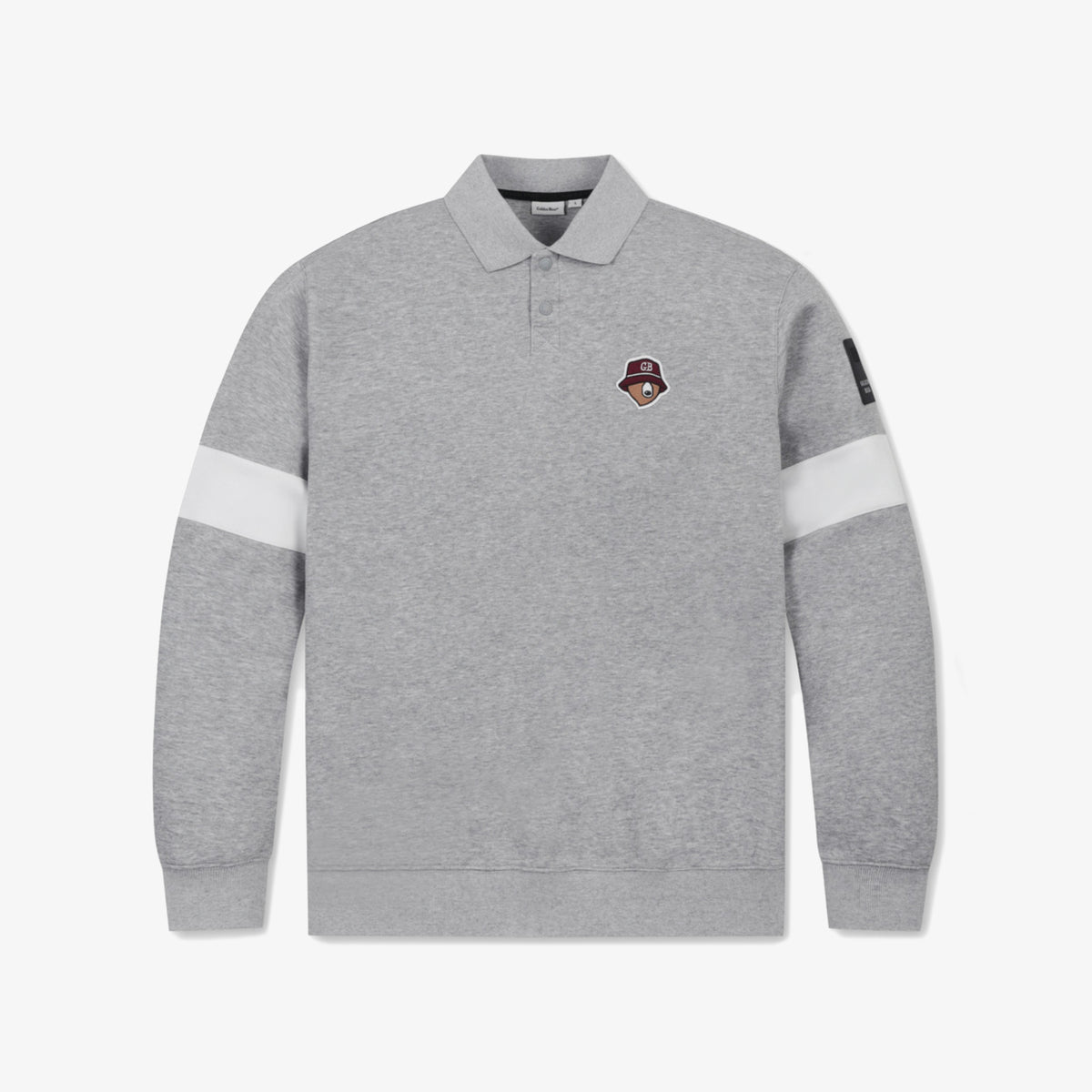 Men's Collar Sweatshirt - Gray - Erthe Golf