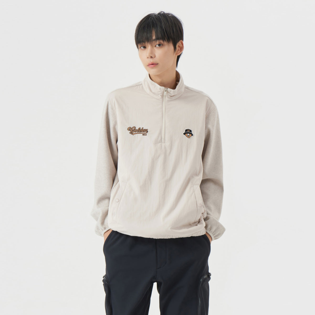 Men's Hybrid Jacket - Beige - Erthe Golf