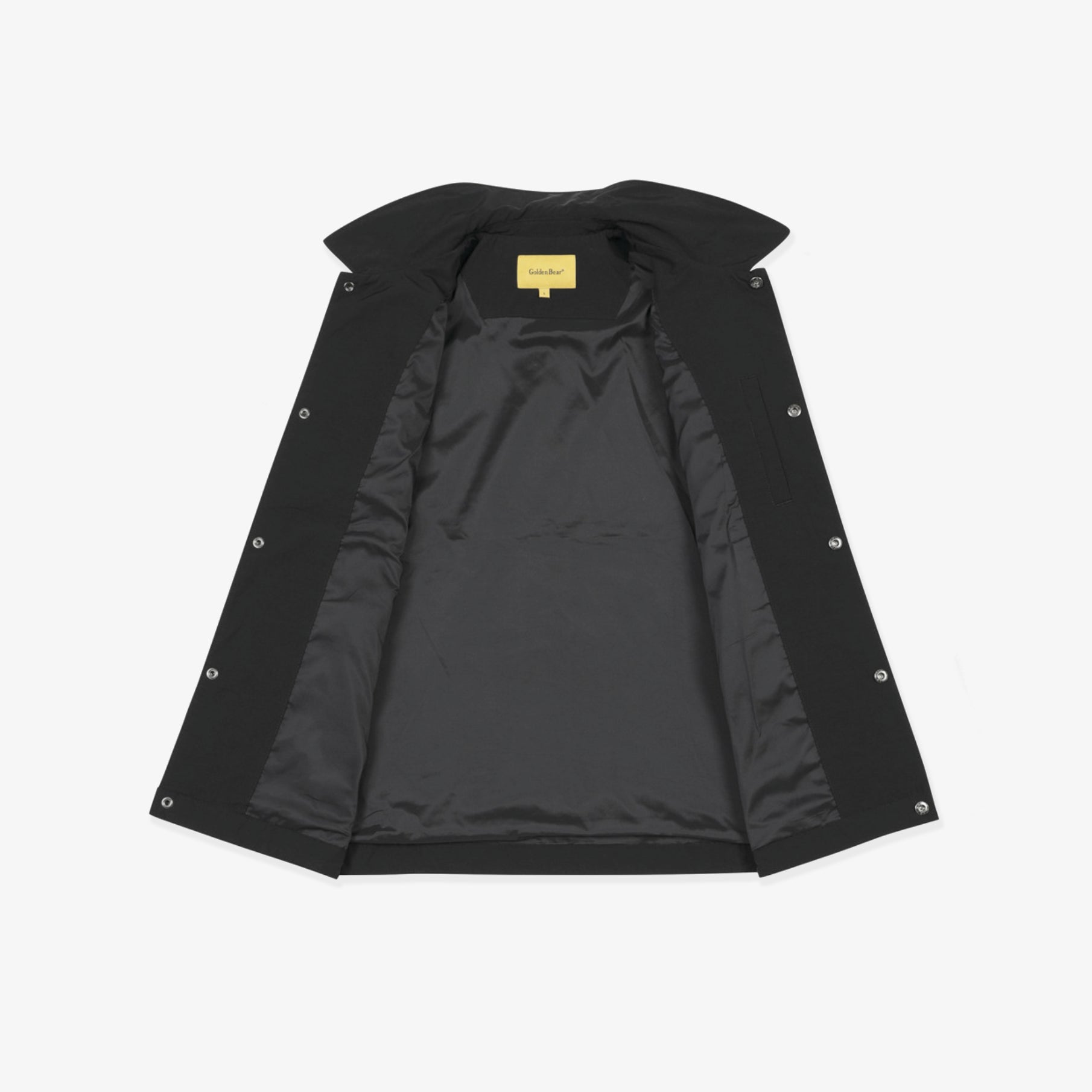 [Golden Bear x Batman] Men's Logo Coach Jacket - Black - Erthe Golf