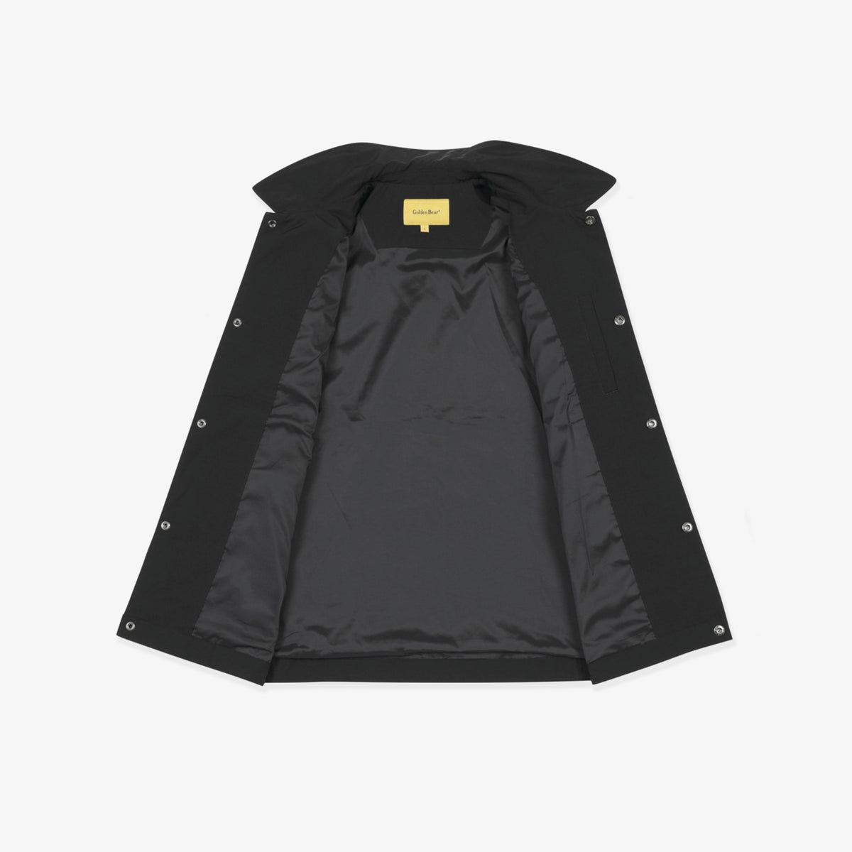 [Golden Bear x Batman] Men's Logo Coach Jacket - Black - Erthe Golf