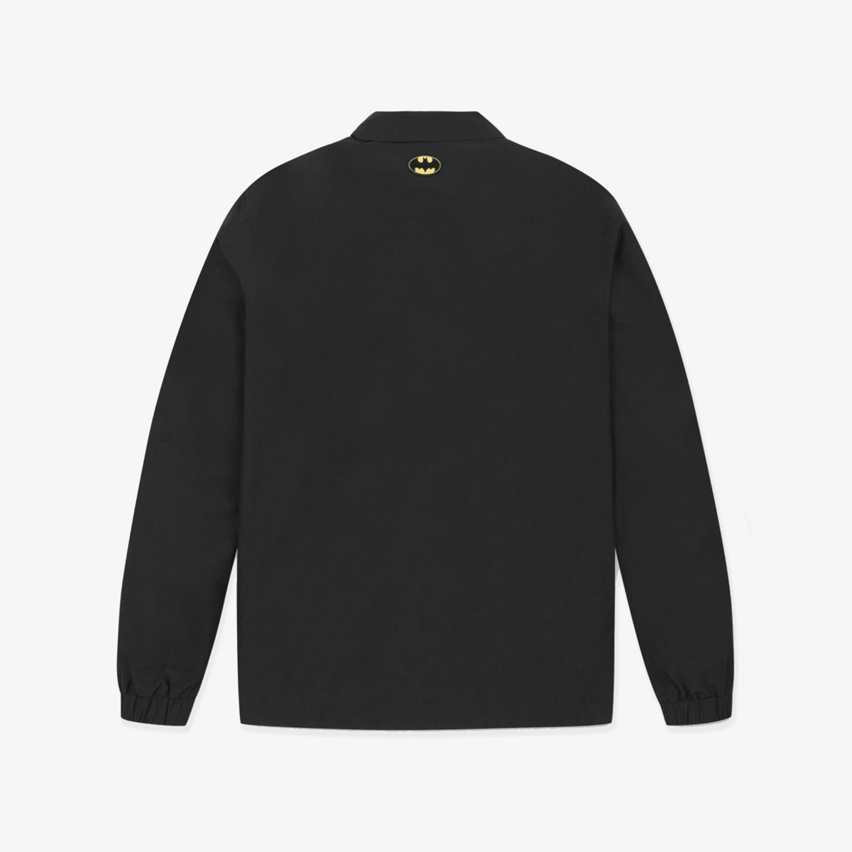 [Golden Bear x Batman] Men's Logo Coach Jacket - Black - Erthe Golf