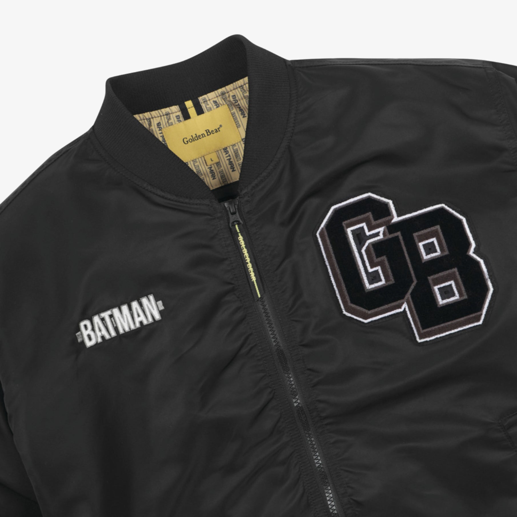 [Golden Bear X Batman] Unisex Graphic MA - 1 Jacket - Black - Erthe Golf
