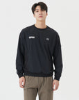 [Golden Bear x Batman] Men's Mesh Woven Sweatshirt - Black - Erthe Golf