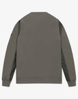[Golden Bear X Batman] Men's Mesh Color Matching Woven Sweatshirt - Khaki - Erthe Golf