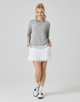 Keypote Women Polo Skirt Set - Grey/White - Erthe Golf