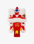 Lion Dance 3 - Wood Golf Headcover - White and Red - Erthe Golf