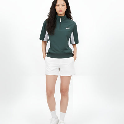 [WAAC x JONES] Women's Zip Top - Green - Erthe Golf