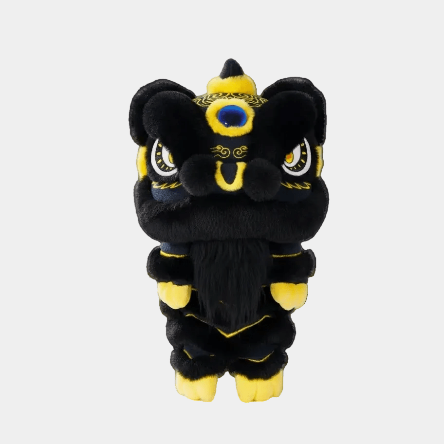 Lion Dance Golf Driver Cover - Black and Gold - Erthe Golf