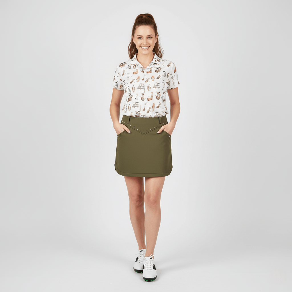 Loveland Women's Vintage Polo Skort Set - Erthe Golf
