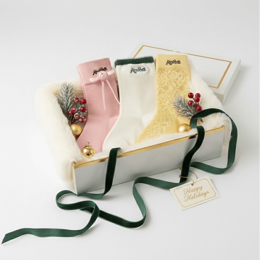 Women's Holiday Fun Socks Gift Set (3 - piece) - Erthe Golf