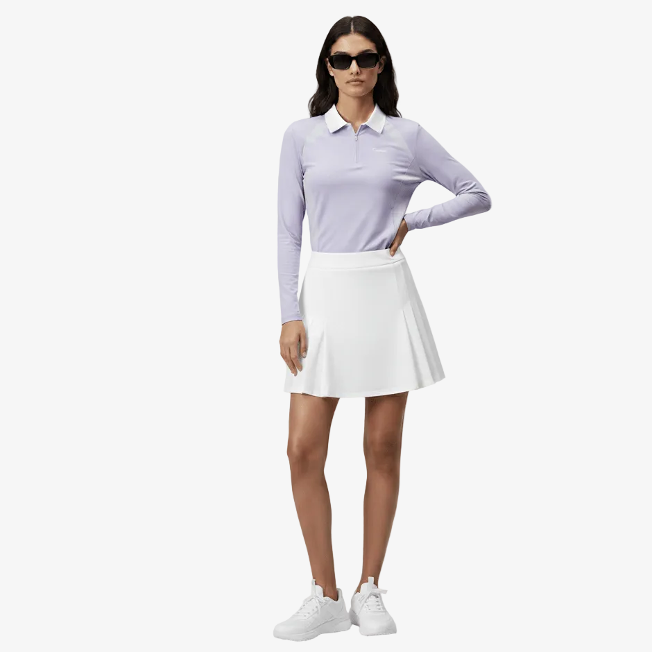 Women's Polo Long Sleeve - Purple - Erthe Golf