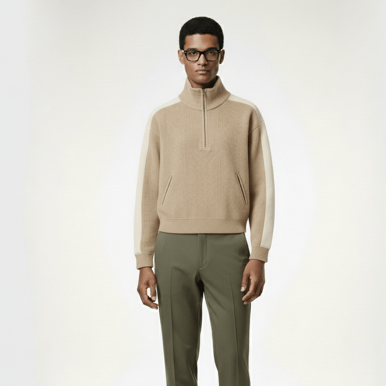 Men's Sweater - Khaki - Erthe Golf