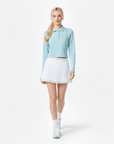 Keynote Women Polo Skirt Set - Blue/White - Erthe Golf