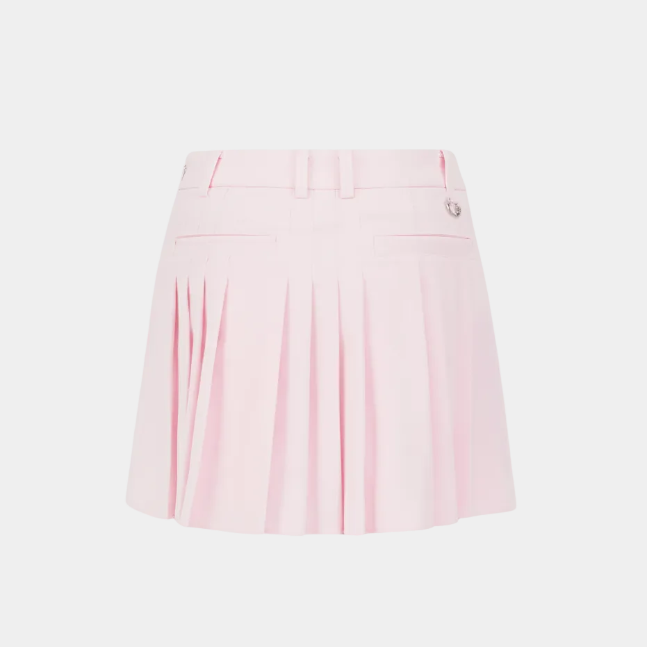 Women's Blade Pleats Skort - Pink - Erthe Golf