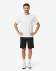Men T-shirt Shorts Set - White/Black - Erthe Golf