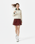 Keypote Women Jacket Skort Set - Green/Burgundy - Erthe Golf