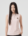 Women's Sleeveless Polo - Pink - Erthe Golf