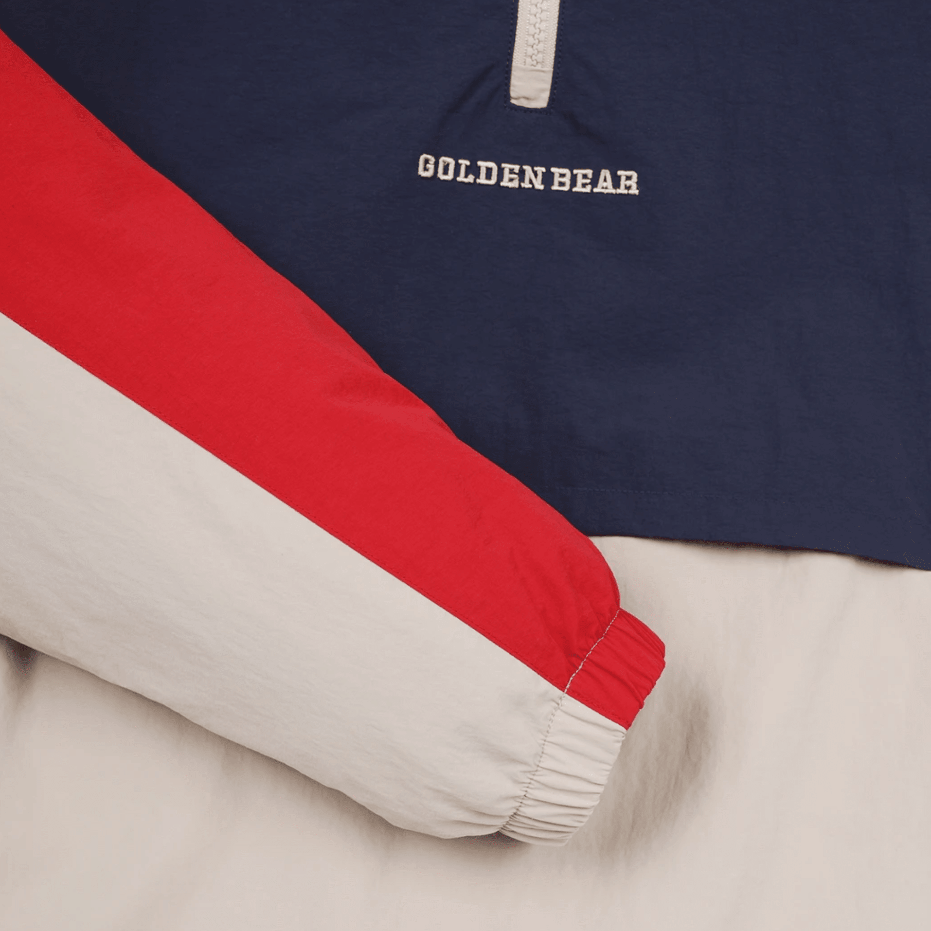 Men's Colorblock Anorak - Red - Erthe Golf