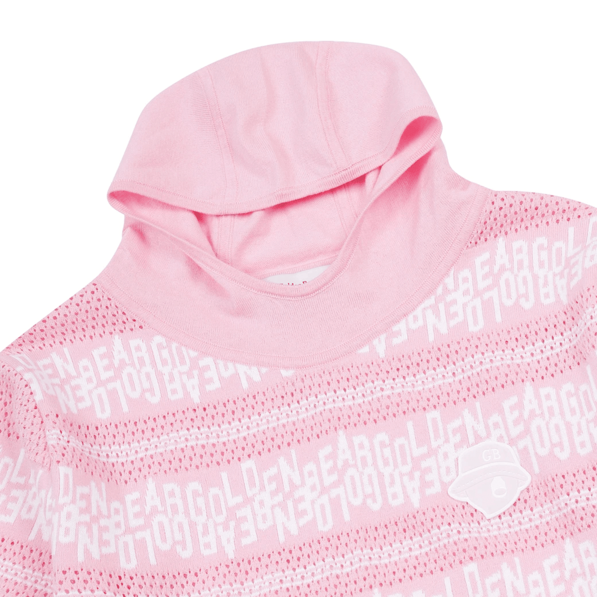 Women's Striped Letter Hoodie Sweater - Pink - Erthe Golf