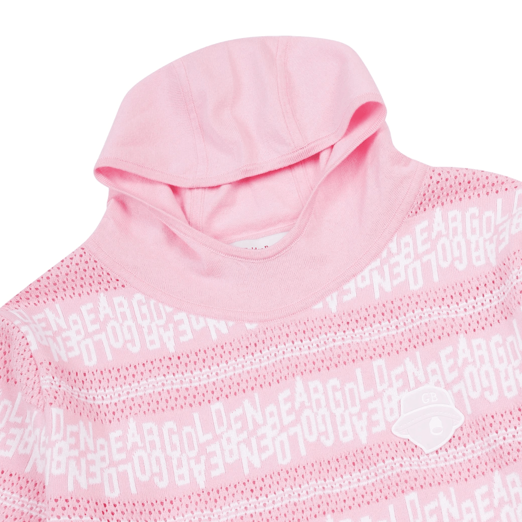 Women's Striped Letter Hoodie Sweater - Pink - Erthe Golf