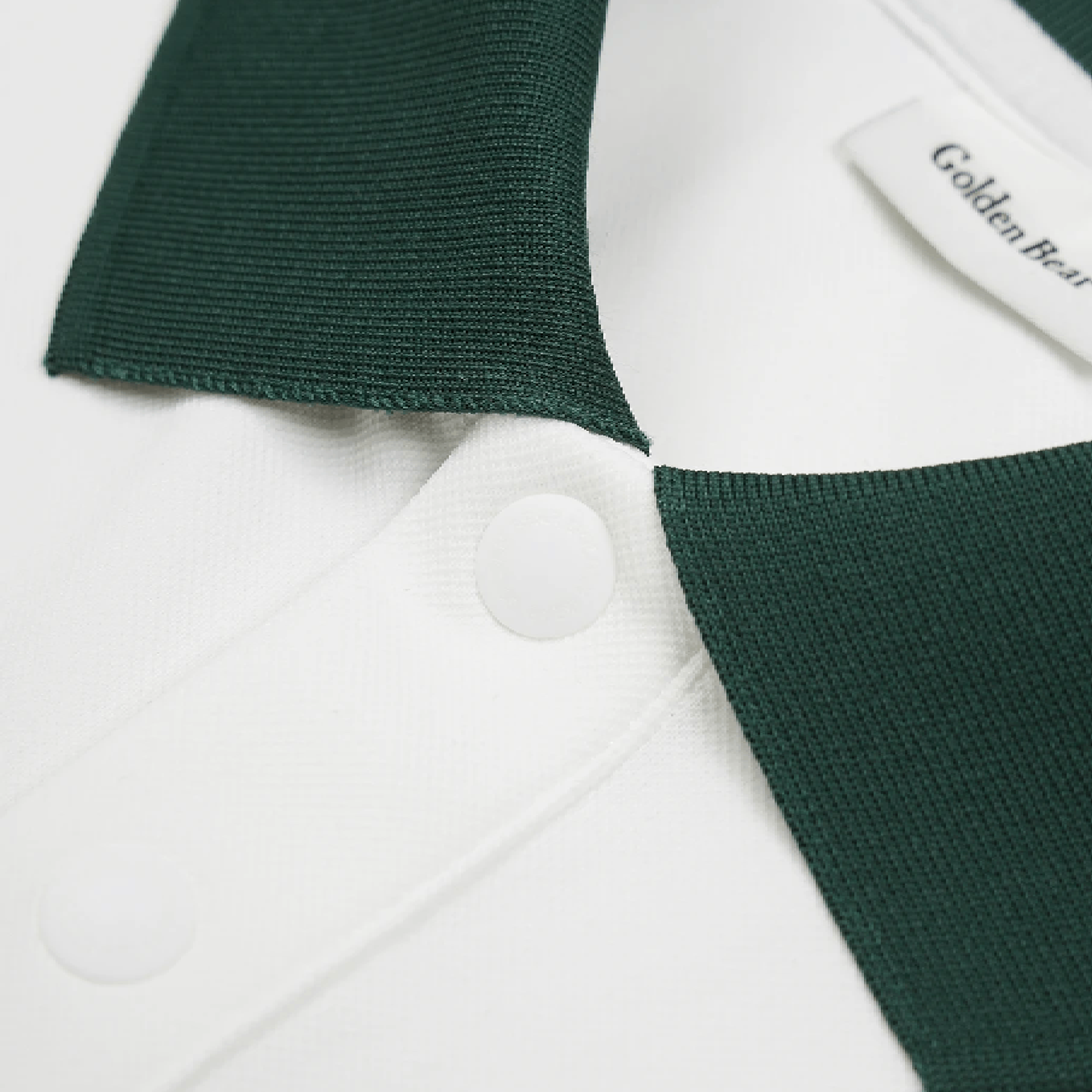 Men's Pique Collar Tee - White - Erthe Golf