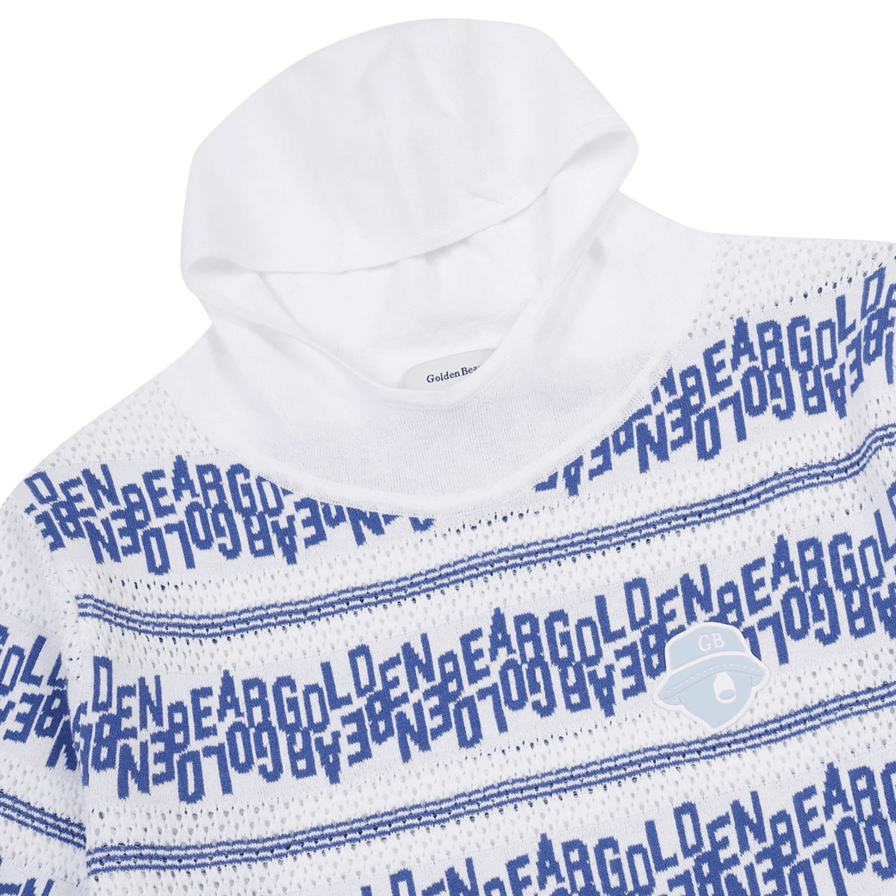 Women's Striped Letter Hoodie Sweater - White - Erthe Golf