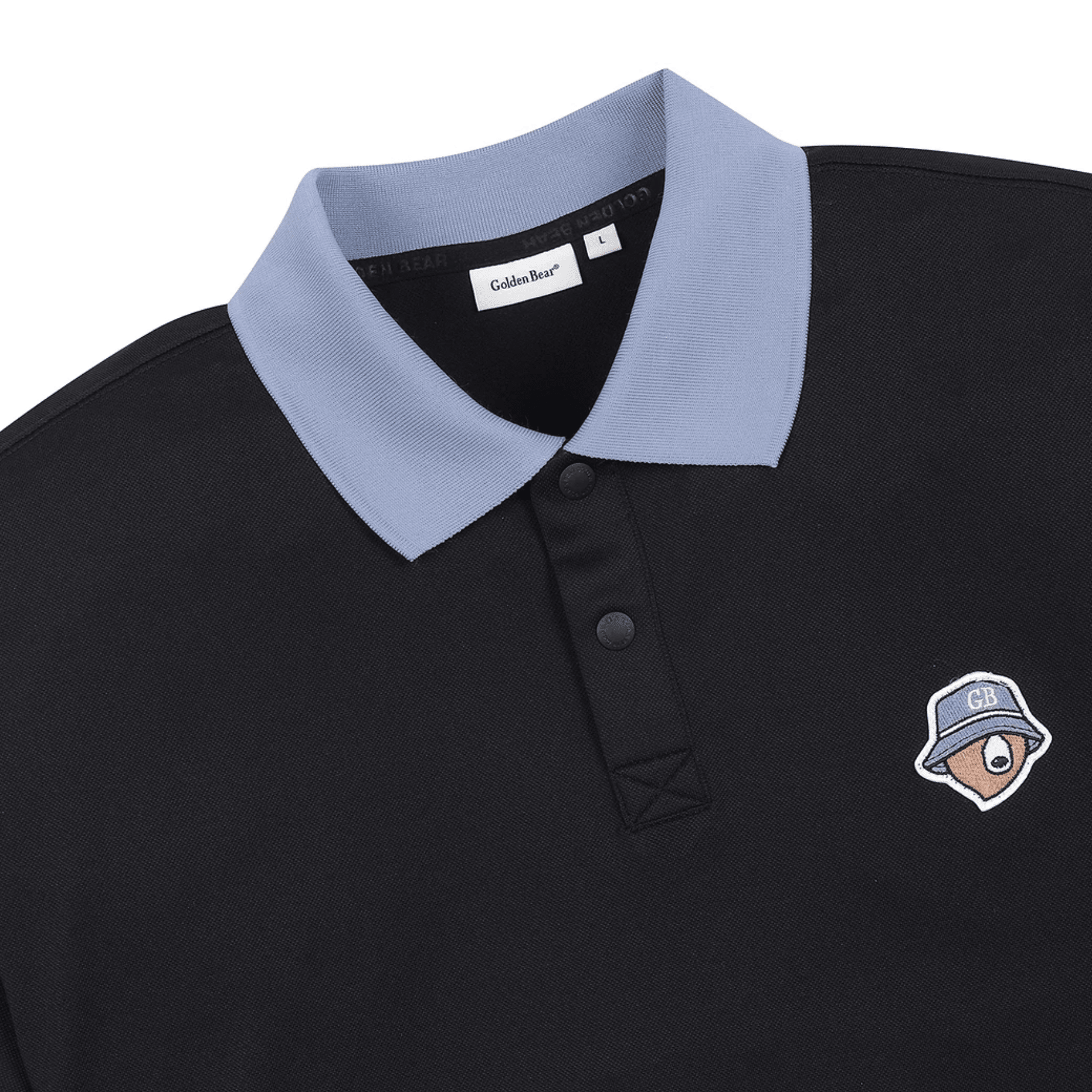 Men's Pique Collar Tee - Black - Erthe Golf