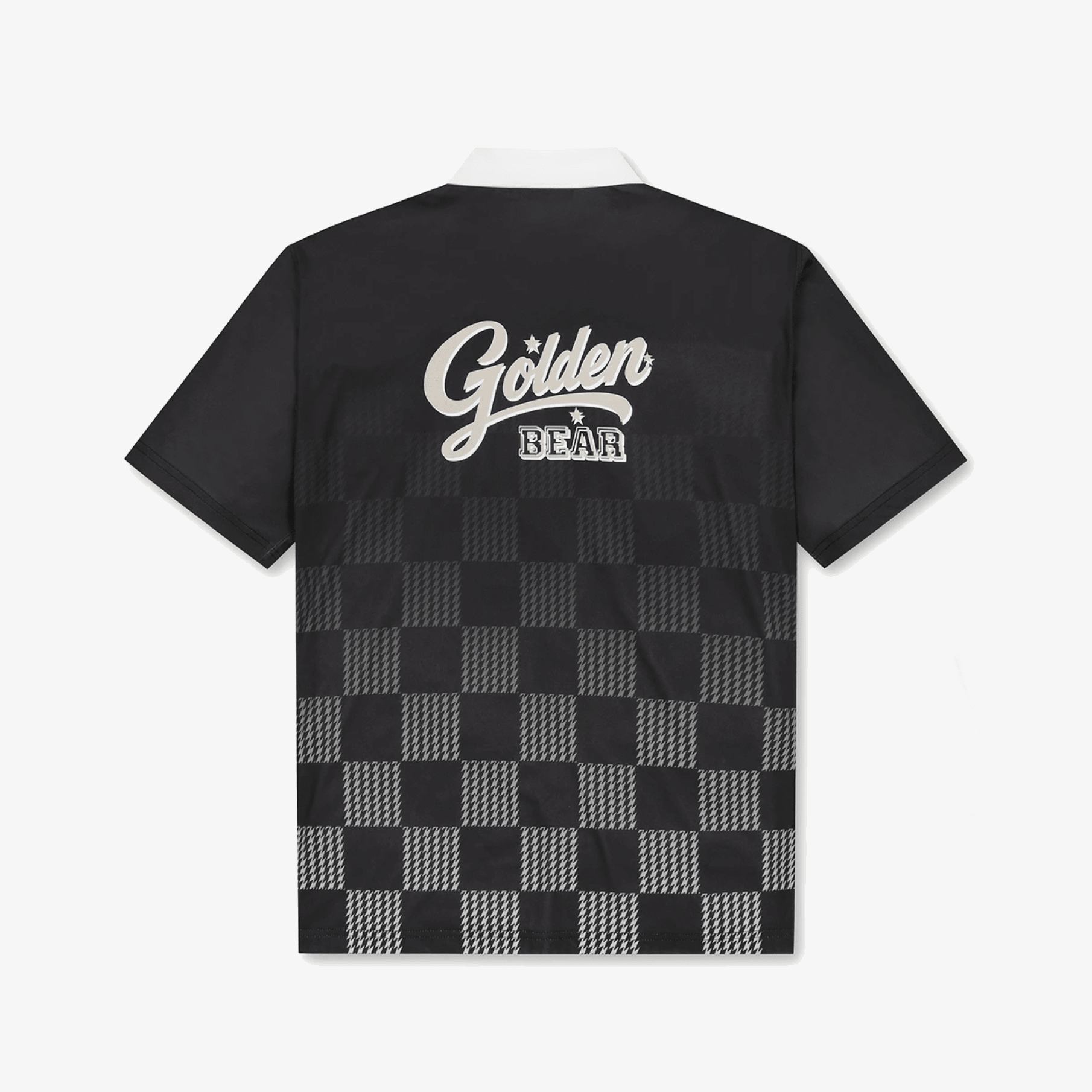 Men's Printed Collar Tee - Black - Erthe Golf