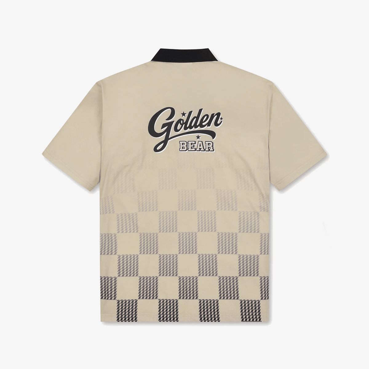 Men's Printed Collar Tee - Beige - Erthe Golf