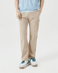 Men's Hidden Pocket Straight Pants - Beige - Erthe Golf