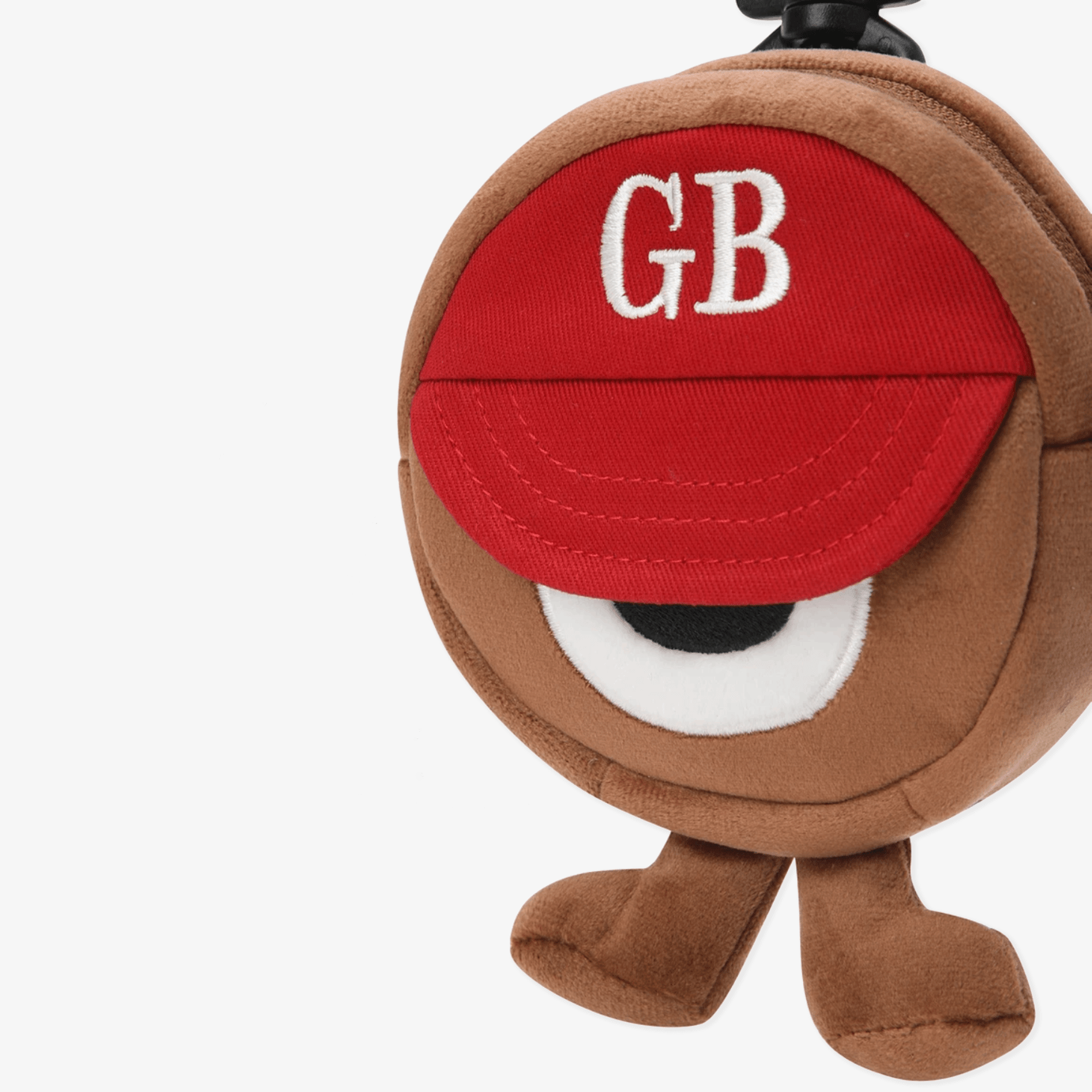 Bear Circle Ball Pouch - Red - Erthe Golf