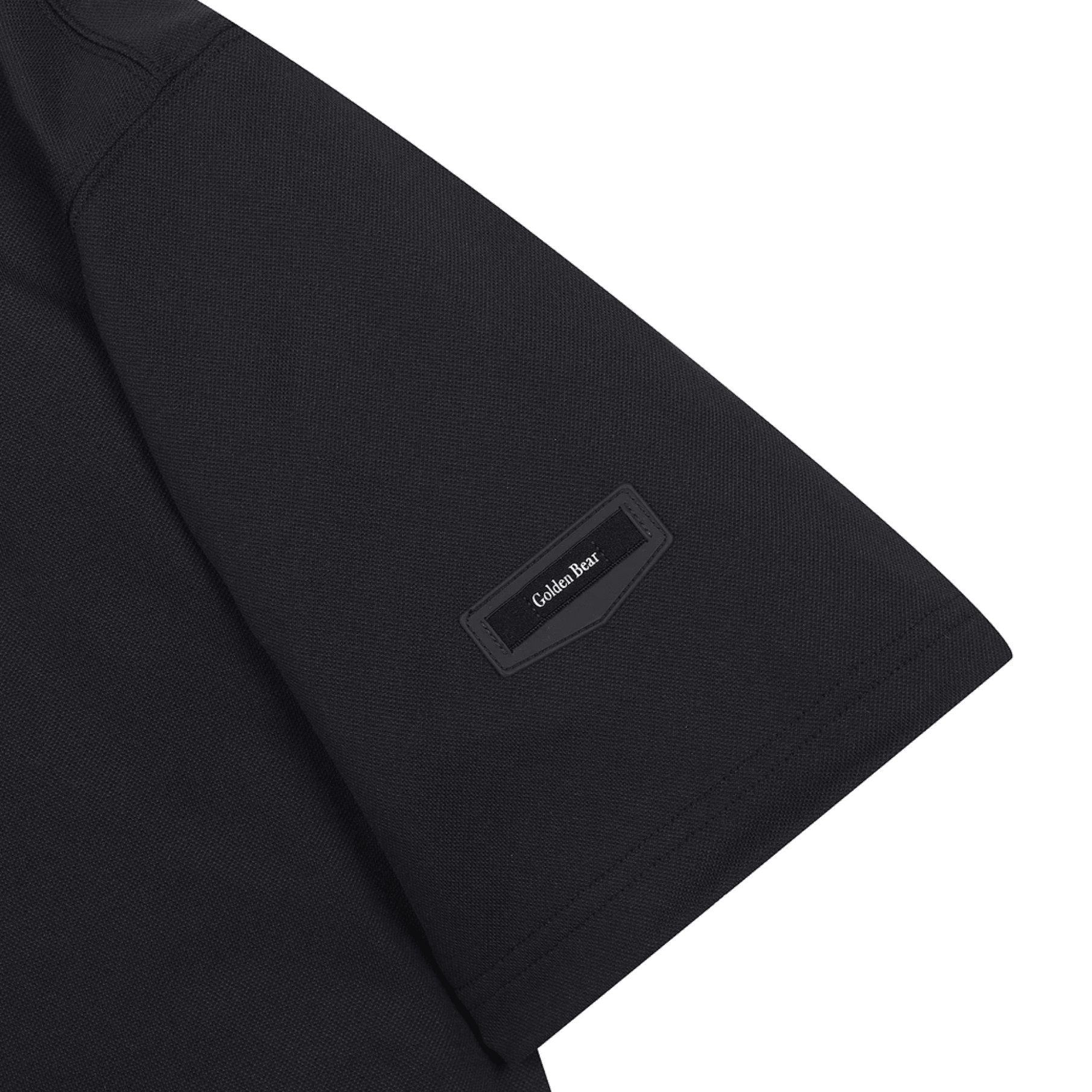 Men's Pique Collar Tee - Black - Erthe Golf