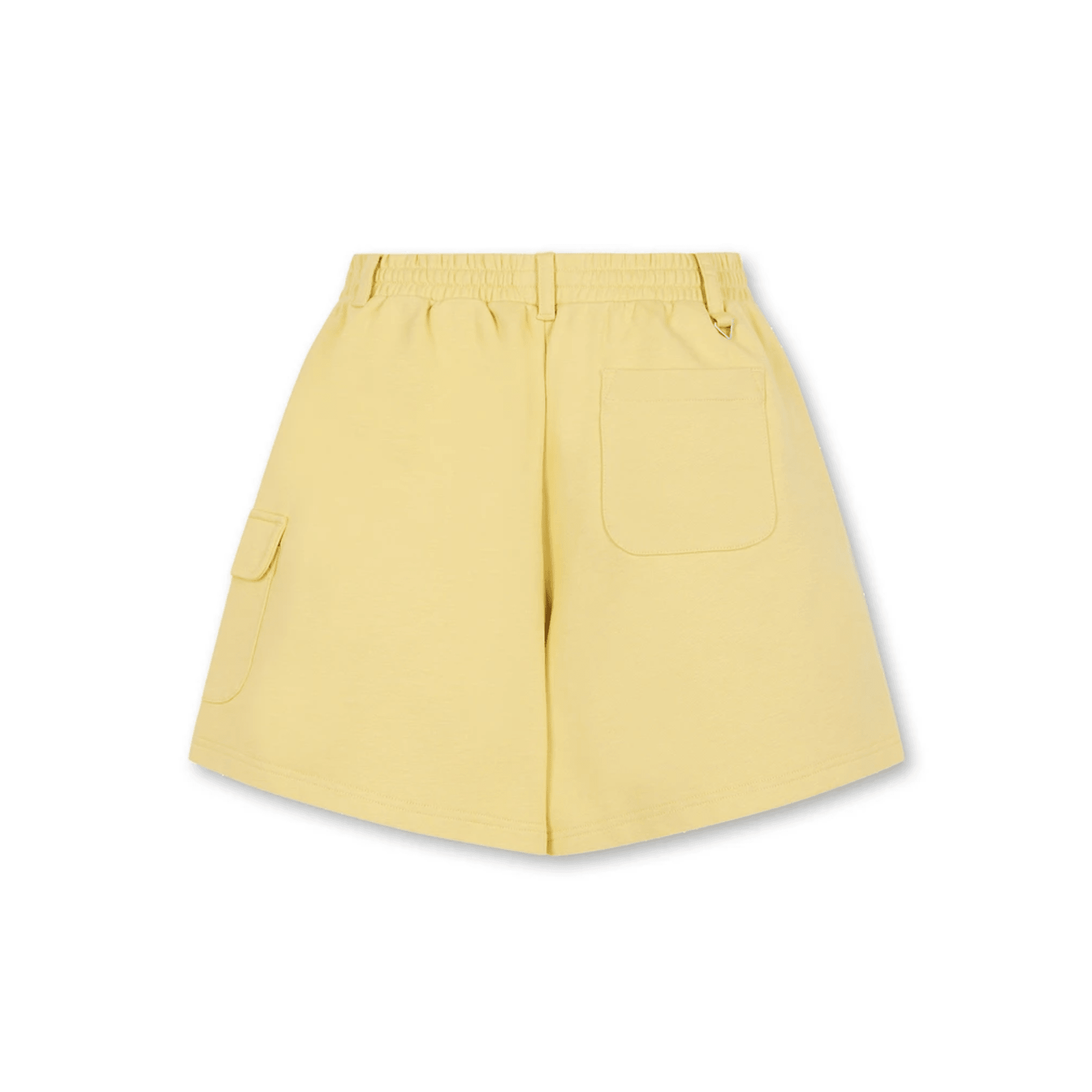 Women's Open Collar Short Sleeve Sweat Shirt Set - Yellow - Erthe Golf