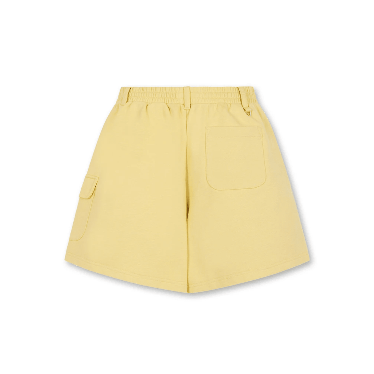Women's Open Collar Short Sleeve Sweat Shirt Set - Yellow - Erthe Golf