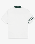 Men's Pique Collar Tee - White - Erthe Golf