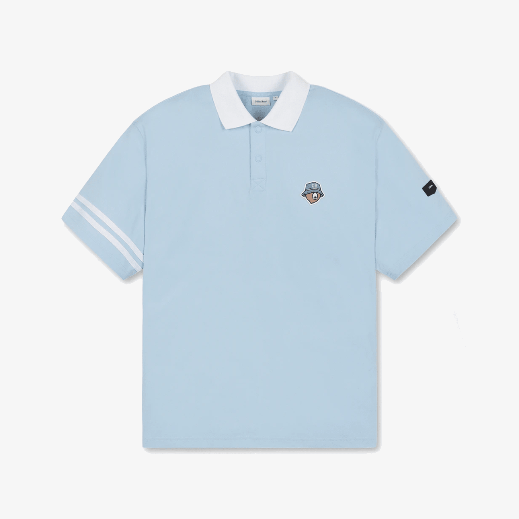 Men's Pique Collar Tee - Blue - Erthe Golf